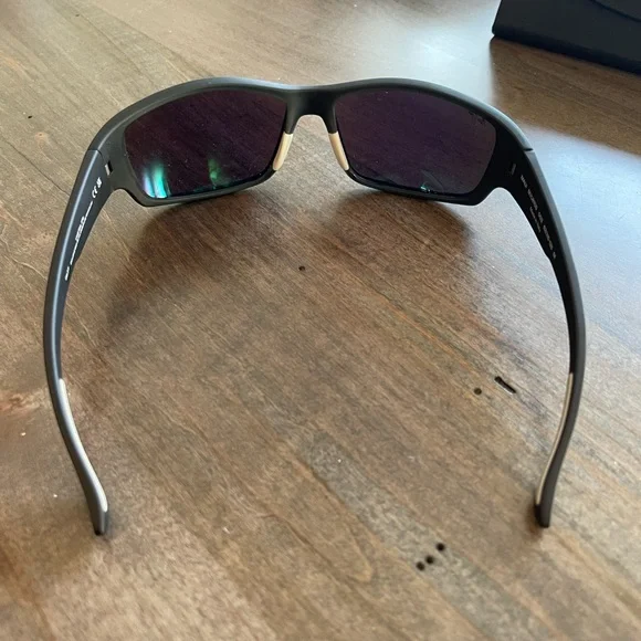 Local Kine black frames w MauiGreen mirror lenses (glass)